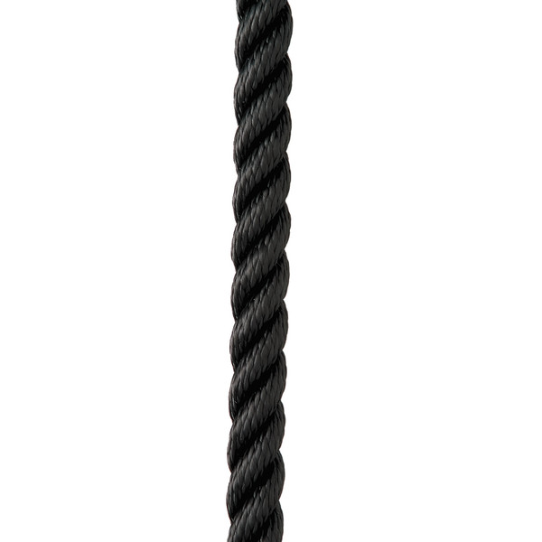 New England Ropes 3\/4" X 35 Premium Nylon 3 Strand Dock Line - Black [C6054-24-00035]