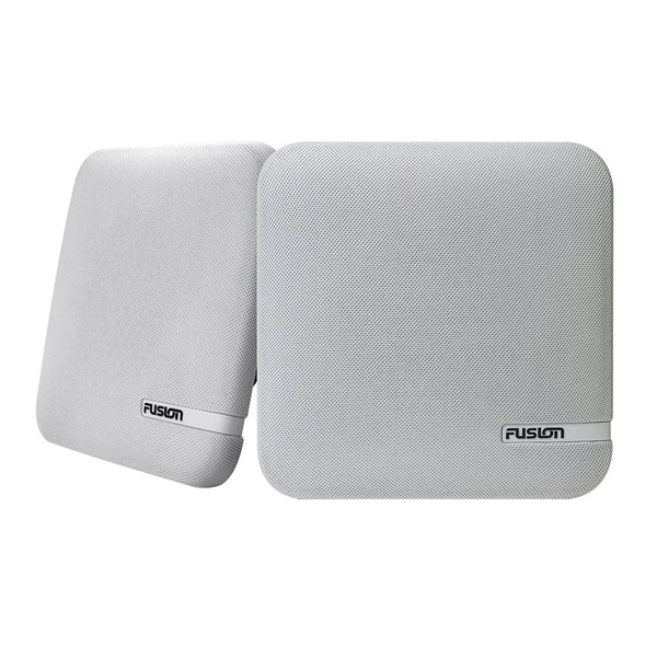 FUSION SM-F65CW SM Series 6.5" Shallow Mount Square Speakers - White Cloth Grill - 100W [010-02263-10]