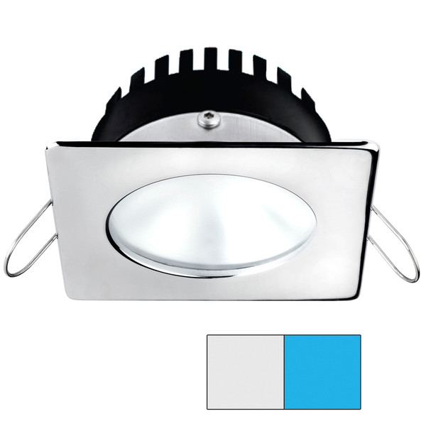 i2Systems Apeiron A506 6W Spring Mount Light - Square\/Round - Cool White  Blue - Polished Chrome Finish [A506-12AAG-E]