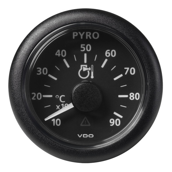 VDO Marine 2-1\/16" (52mm) Viewline Pyrometer - 900C\/1650F - 8 to 32V - Black Dial  Bezel [A2C59512332]