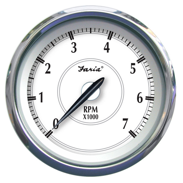 Faria Newport SS 4" Tachometer f\/Gas Outboard - 7000 RPM [45003]