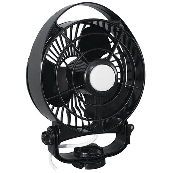 SEEKR by Caframo Maestro 12V 3-Speed 6" Marine Fan w\/LED Light - Black [7482CABBX]