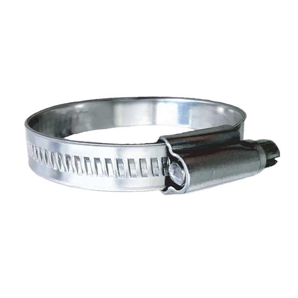 Trident Marine 316 SS Non-Perforated Worm Gear Hose Clamp - 15\/32" Band Range - (1-1\/16" 1-1\/2") Clamping Range - 10-Pack - SAE Size 16 [710-1001]