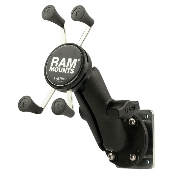 RAM Mount X-Grip Phone Mount w\/Drill-Down Base  Backer Plate [RAM-B-138-UN7-225B2U]