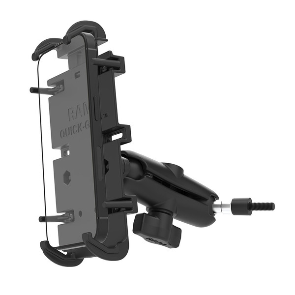 RAM Mount RAM Quick-Grip XL Phone Mount w\/Grab Handle M6 Bolt Base [RAM-B-186-M6-PD4U]