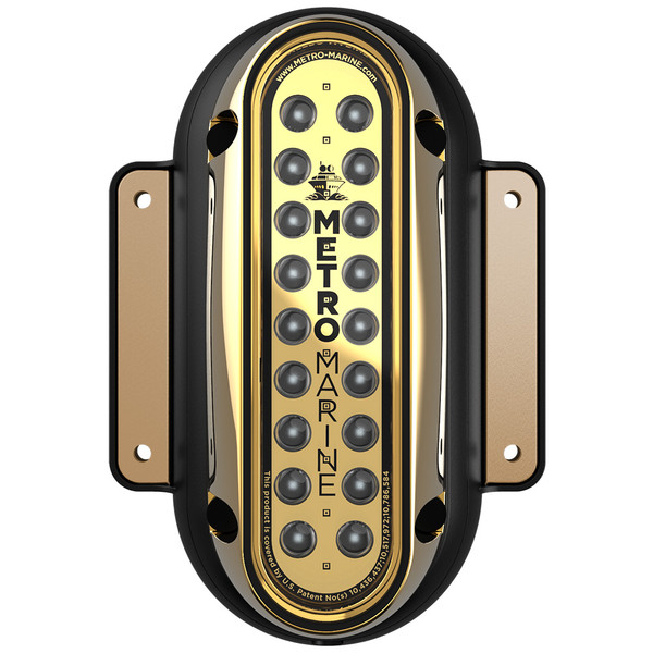 Metro Marine High-Output Vertical Surface Mount Light w\/Intelligent Monochromatic LEDs - Green, 90 Beam [F-SME1-V-G3-90]