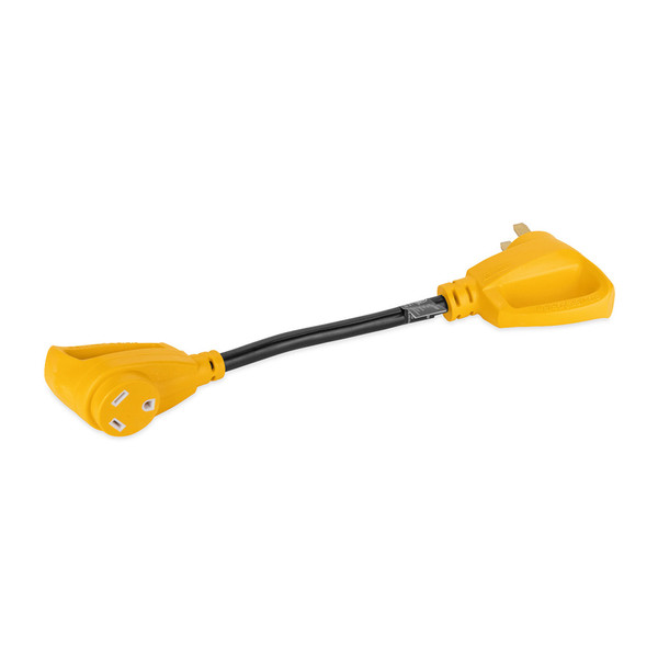 Camco Power Grip 18" Dogbone Adapter - 50 Amp Male\/30 Amp Female [55173]
