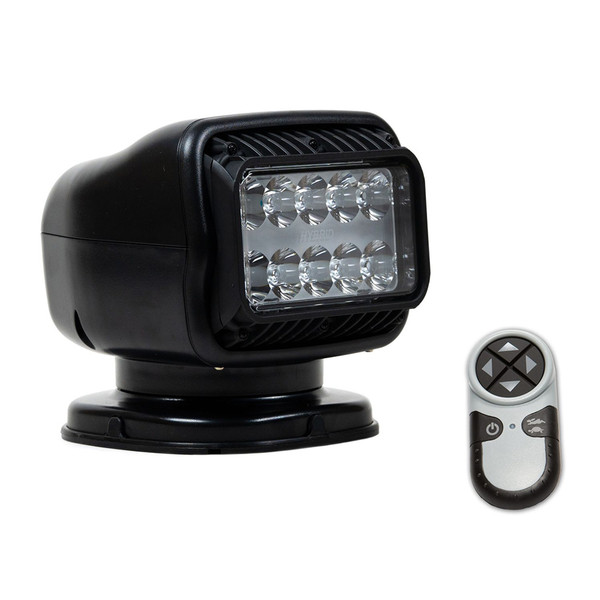 Golight GT Series LED Hybrid Light Permanent Mount w\/Hardwired Dash Mount Remote - 12V - Black [20218GT]