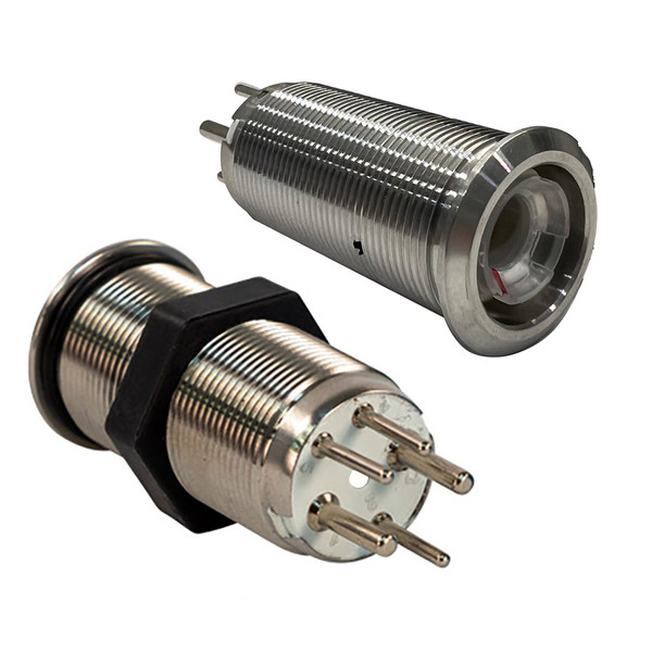 Bluewater 19mm Inrush Push Button Switch Nav\/Anchor Off\/On\/On - Blue\/Green\/Red LED - Switch Body Only [9057-3114]