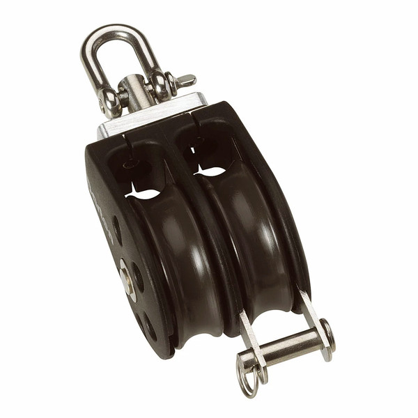 Barton Size 1 30mm Plain Bearing Pulley Block Double Swivel  Becket [N01231]