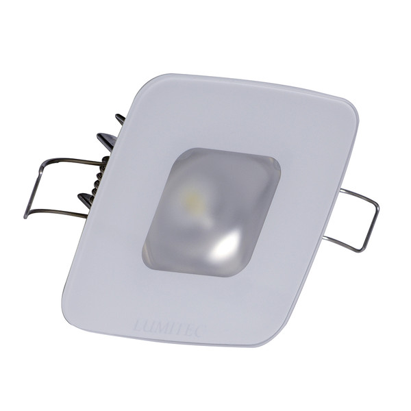 Lumitec Square Mirage Down Light - White Dimming, Red\/Blue Non-Dimming - Glass Housing - No Bezel [116198]