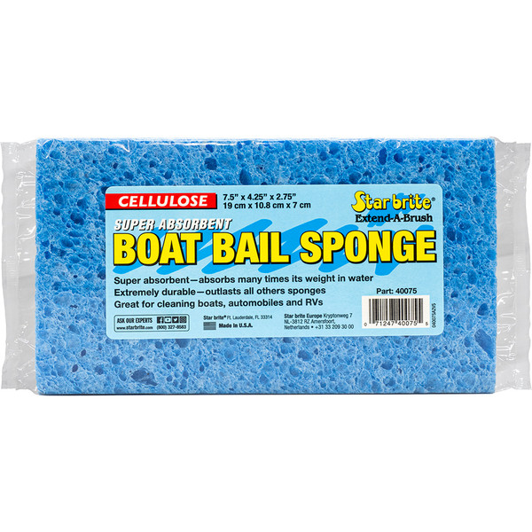 Star brite Super Absorbent Cellulose Bail Sponge XL - 7.5" x 4.25" x 2.75" [40075]