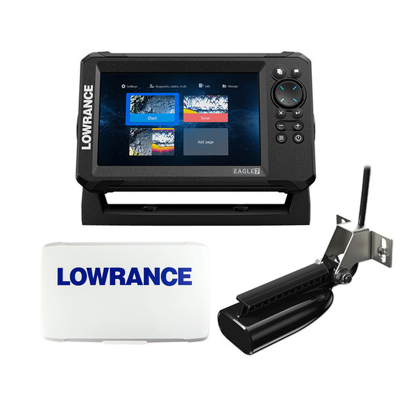 Lowrance Eagle 7 w\/SplitShot T\/M Transducer  Inland Charts  Suncover [000-16658-001]