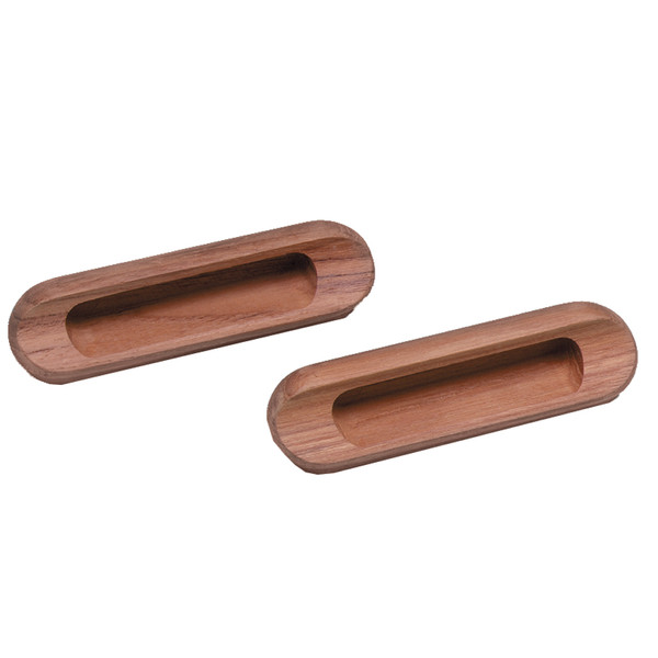 Whitecap Teak Oblong Drawer Pull - 4-1\/16"L - 2 Pack [60124-A]