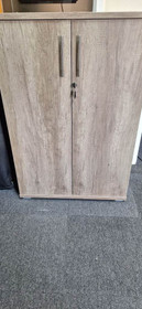 Locking Storage Office Cupboard Grey Fully Locking with Key EX DISPLAY AS NEW
