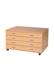 Planchest A1 Paper Storage Mobile Unit - 4 Drawer Planchest A1 Paper Storage Mobile Unit - 4 Drawer