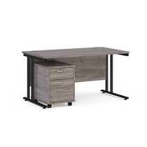 Maestro Rectangular Workstation Cantilever Desk & 2 Drawer Pedestal Bundle 800mm Maestro Rectangular Workstation Cantilever Desk & 2 Drawer Pedestal Bundle 800mm
