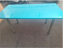 Blue Office Conference Meeting Room Table