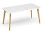 Saxon Rectangular Dining Room Break Out Worktable - with a HighTool Bar/Rail
