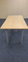 Office Meeting Room Table Beech with Tubular Grey Legs x 4 VGC
