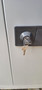 Grey Metal Bisley Office Storage Cabinet Cupboard Fully Locking with Keys 