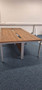 Gresham Cognac Wood Finish Office Rectangular Workstations Desks x 6 VGC