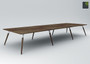 Gresham Moment Rectangular Steel Leg Boardroom Meeting Room Leg Table 800mm