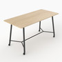 Serenity Rectangular High Bench Office Table - 1000mm Deep