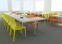 Multi-Purpose School College Training Meeting Room Table 600mm