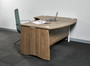EX10 Executive Bow Fronted Crescent Desk Workstation