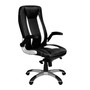 ET Friesian Black & White High Back Executive Chair with Folding Arms