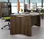 EX10 Executive Rectangular Bow Fronted Desk Workstation