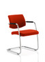 Cuba Medium Back Cantilever Visitors Chair with Arms