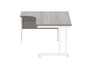 Sorrento Core Crescent Cantilever Radial Workstation Desk - 1600mm