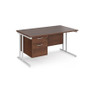 Maestro Fixed 2 Drawer Pedestal Cantilever Desk Workstation