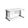 Maestro Fixed 2 Drawer Pedestal Cantilever Desk Workstation