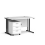 Maestro Rectangular Workstation Cantilever Desk & 3 Drawer Pedestal Bundle 800mm