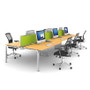 Adapt 4 Person Office Bench Desk System