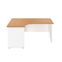 Sorrento Panel Plus Radial Crescent Desk