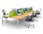 Adapt 6 Person Office Bench Desk System