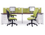 Adapt 6 Person Office Bench Desk System