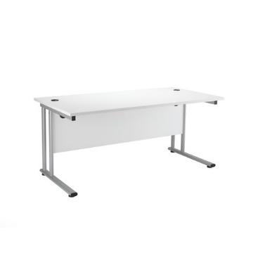 A white desk with black legs

Description automatically generated