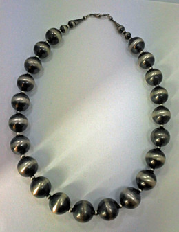 Navajo Pearl Necklace  20" Long 16 mm Beads