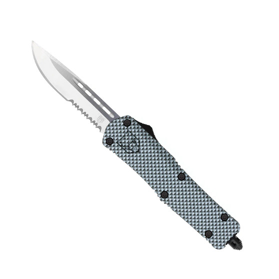 Medium FS-3 Carbon Fiber  Drop point Serrated