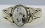 White Buffalo Turquoise Sterling Silver Bracelet