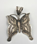 Navajo Sterling Silver Pendant Vincent Platero Large Butterfly Repousse Stunning