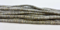 Grey Oyster Shell Heishi Beads 24 Inches Strand 4-5 mm