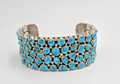 Kingman Turquoise Bracelet by Marlene Haley Navajo