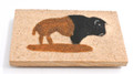 Buffalo  Magnet Sand painting native american Navajo