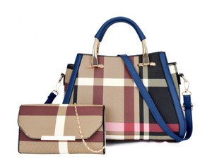Two piece handbag and clutch wallet